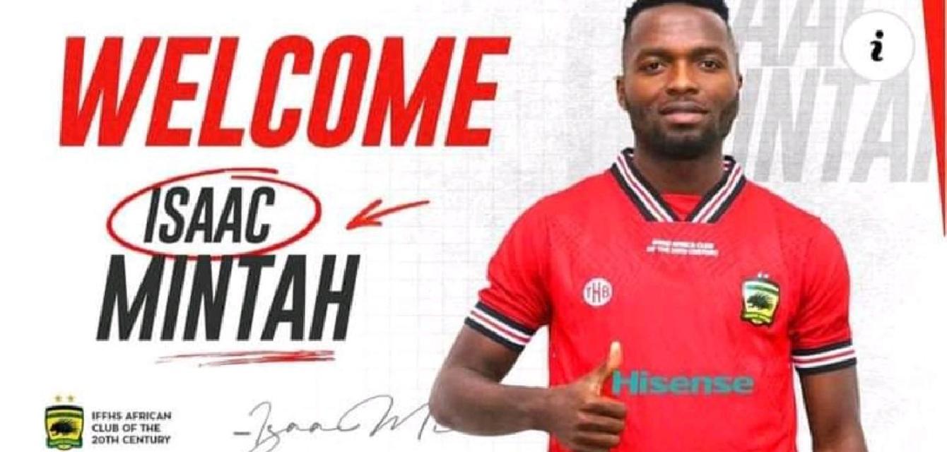 OFFICIAL: Asante Kotoko announce capture of ex- Aduana Stars forward Isaac Mintah